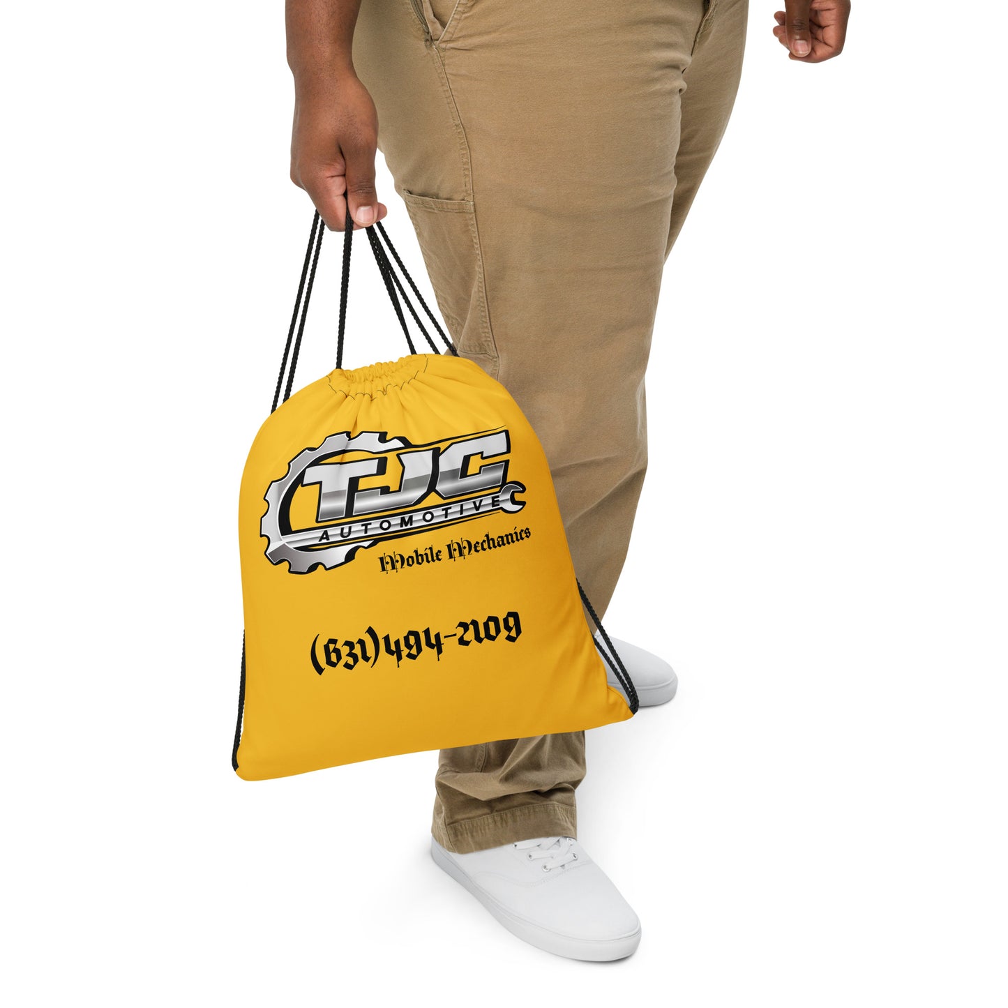 T.J.C. Mobile Mechanics Drawstring Bag