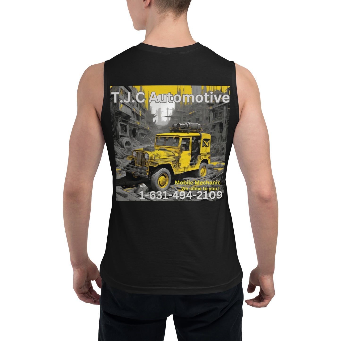 APOCALYPSE VEHICLE YELLOW MUSCLE SHIRT